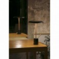 HOSHI LED Lampe de table noire et cuivre brossée