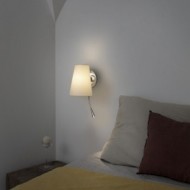 LUPE Lampe applique chrome avec lecteur LED