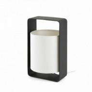 LULA-P Lampe de table blanche et noir