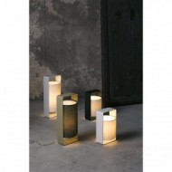 LULA-P Lampe de table blanche et noir