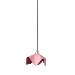 FAUNA LED Lampe suspension cuir rose