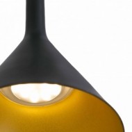 PAM-P LED Lampe suspension noir et or