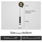 Bedroom bedside wall lamp modern minimalistluxury creative spotlight For home led  living room background decor wall light