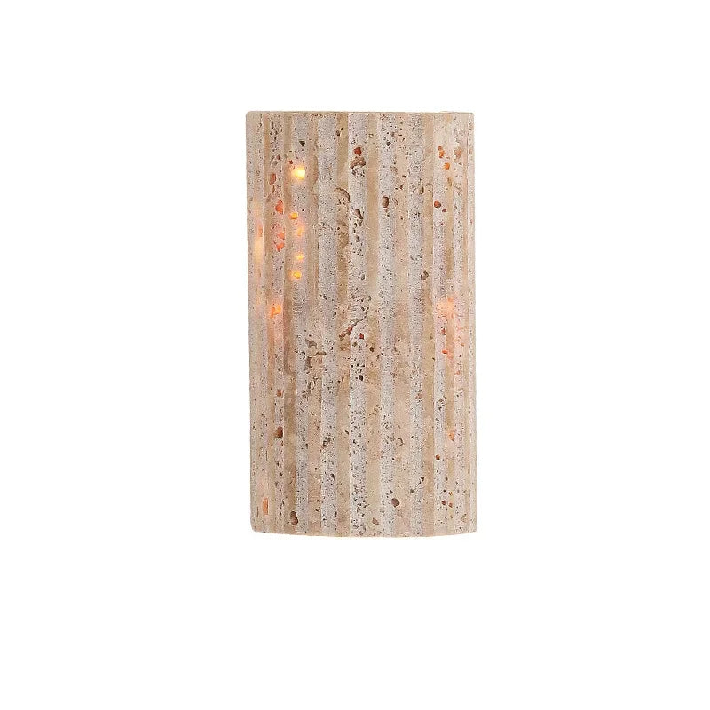 Japanese Wabi Sabi Natural Stone LED Wall Light Living Room Bedroom Staircase Indoor Room Decoration Wall Light Bedside Lighting