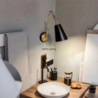 Retro Brass Wall Lamp Nordic Living Room Hallway Mood Lighting Bedroom Bedside Sconce LED Wall Light Fixture Home Decor
