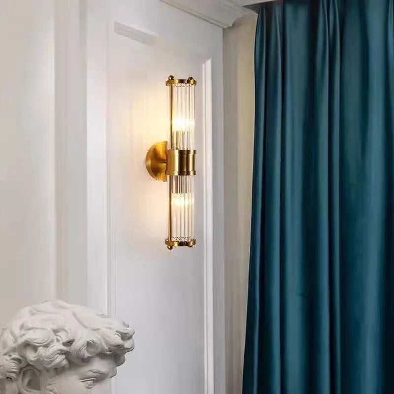 Postmodern Luxury Crystal Glass Wall Lamps Designer Creative Illumination Luminaire Living Room Bedroom Corridor Ornament Lights