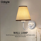 E27 Retro Wall Lamp Simple Creative Fabric Wall Lamp Living Room Bedroom Bedside Hotel Home Decor LED Lighting Fixtures