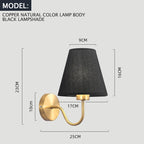 E27 Retro Wall Lamp Simple Creative Fabric Wall Lamp Living Room Bedroom Bedside Hotel Home Decor LED Lighting Fixtures