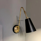 Retro Brass Wall Lamp Nordic Living Room Hallway Mood Lighting Bedroom Bedside Sconce LED Wall Light Fixture Home Decor