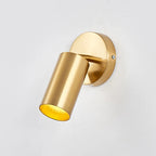 180° Rotatable Gold Wall Sconce, Adjustable Modern Metal Lamp for Bedroom Bedside Living Room Corridor Light