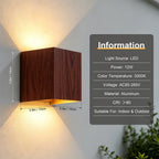 Wall Sconce Exterior Garden Porch Sconce Light Outdoor Waterproof COB Wall Lamp Led Room Light 110-265V Warm White LED light