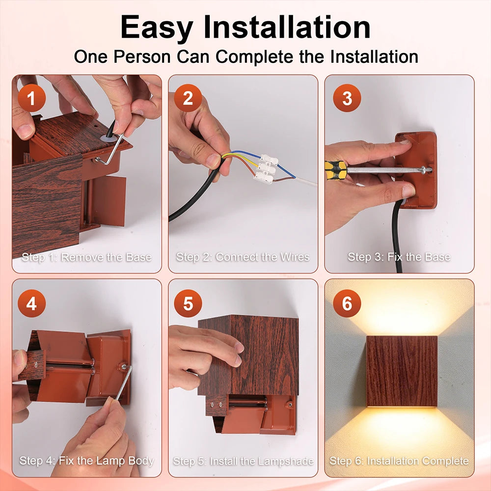 Wall Sconce Exterior Garden Porch Sconce Light Outdoor Waterproof COB Wall Lamp Led Room Light 110-265V Warm White LED light