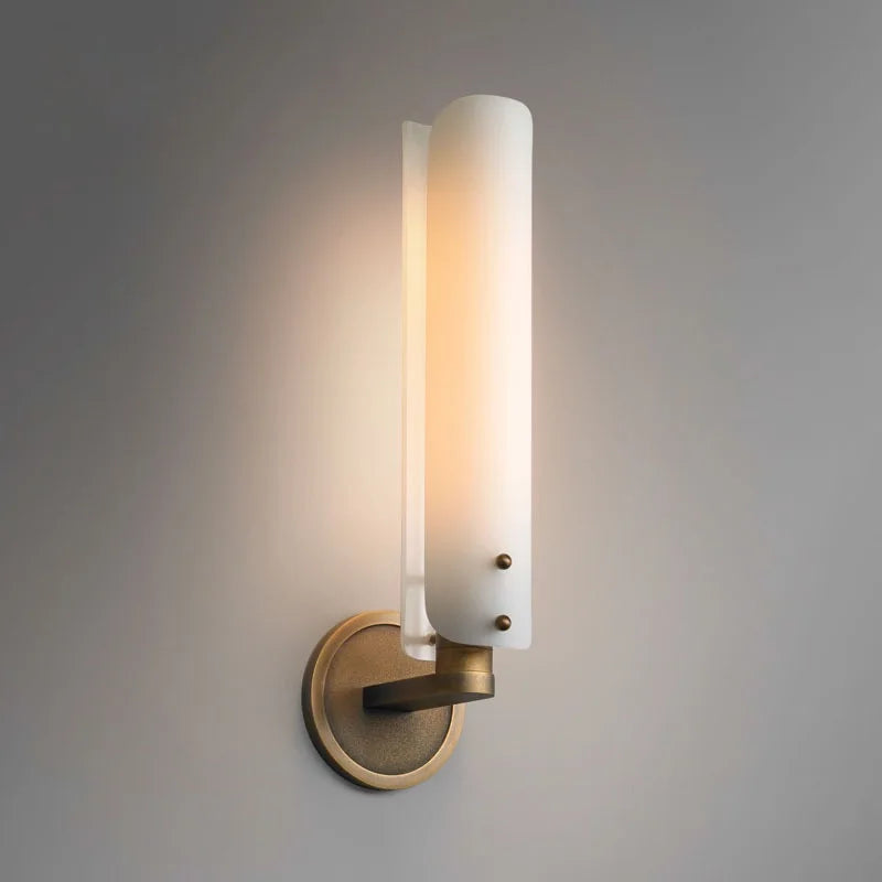 Contemporary Minimalist Linear Glass Wall Lamps Designer Creative Sconces Living Room Bedroom Cloakroom Aisle Illumination Decor