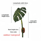 Outdoor Waterproof Wall Lamp With E27 1 -Light Bionic Bamboo Wall Sconce for Balcony Garden Entryway Bedroom Decor Viewing Lamp