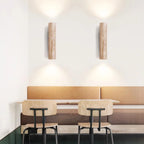 Indoor Stone Wall Lamp Travertine Sconce Light Hardwired With E27 Bulb for Bedroom Living Room
