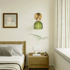 Applique murale fleur verre