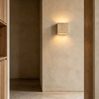 Yellow Travertine Stone Wall Lamp for Shop Restaurant Cafe Indoor Outdoor Decoration Sconce Light Background House Lights