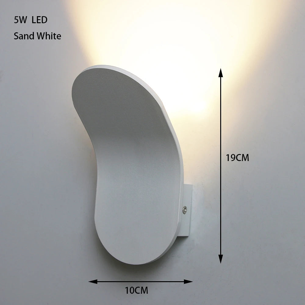 LED Lights Modern Simple Wall Lamp Bedhead Wall Light Study Wall Light Feeding Light Background Wall Spotlight Corridor Fixtures