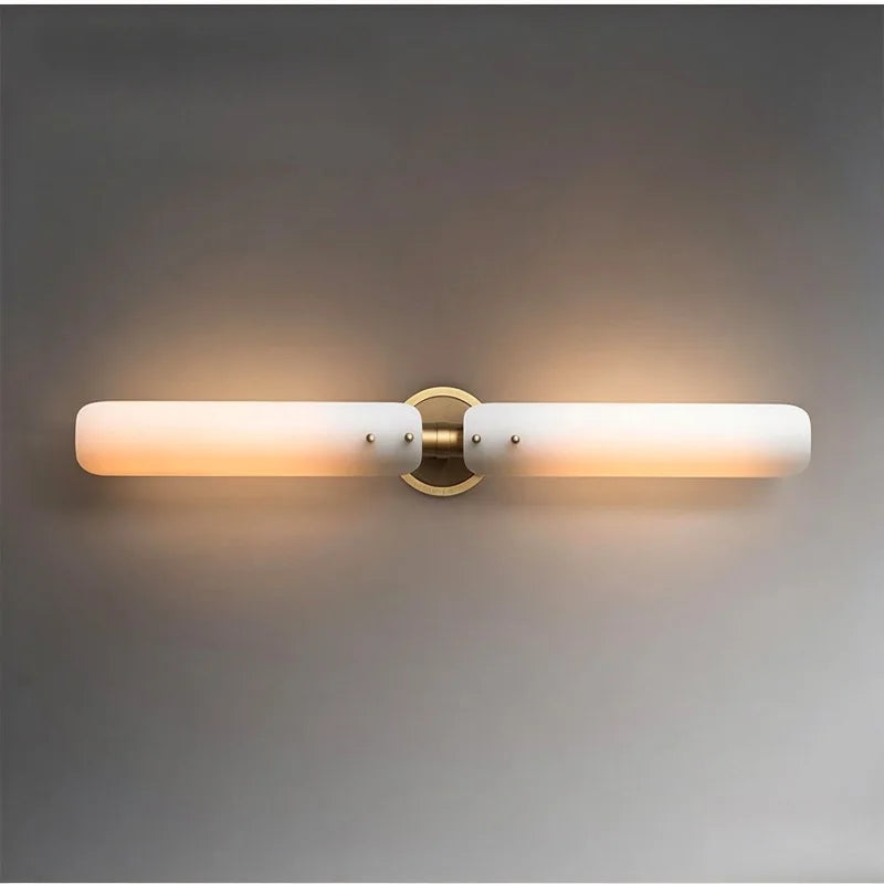 Contemporary Minimalist Linear Glass Wall Lamps Designer Creative Sconces Living Room Bedroom Cloakroom Aisle Illumination Decor