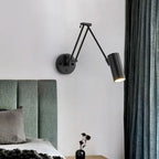 Nordic LED Wall Lamp Retractable Adjustable Wall Lights for Home Decoration Bedroom Bedside Reading Sconce Add Dimmable Function