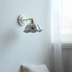 American Retro Brass Luxury Wall Lamp Bedroom Bedside Simple Ceramic Corridor Light Living Room Background Wall Atmosphere Lamps