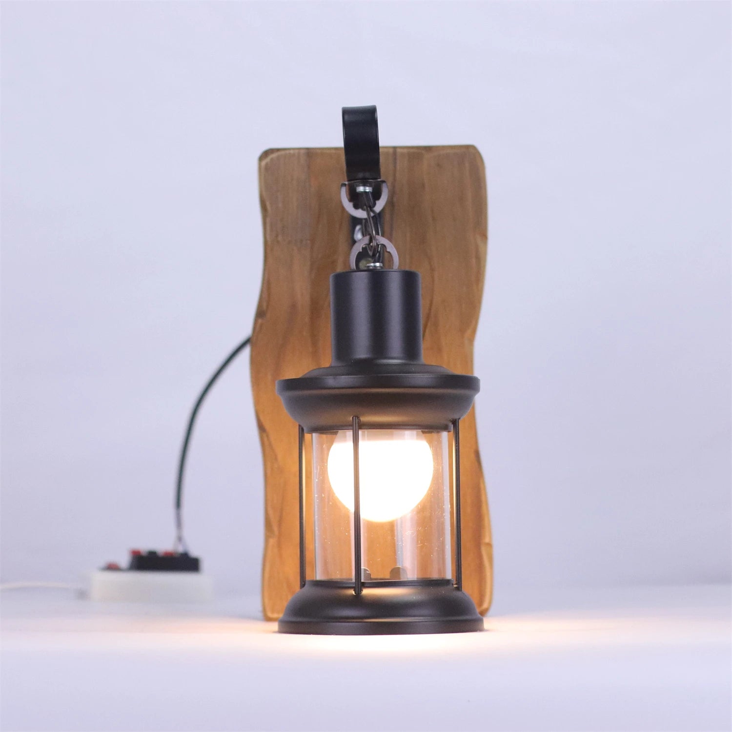 JOYINLED Antique Retro Vintage Industrial Wood Wall Lamp Retro Wall Light Sconce for Bedroom Hallway Bar Café Garden E27 Sconce