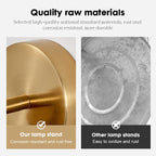 180° Rotatable Gold Wall Sconce, Adjustable Modern Metal Lamp for Bedroom Bedside Living Room Corridor Light