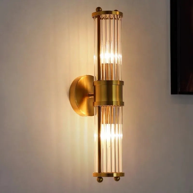 Postmodern Luxury Crystal Glass Wall Lamps Designer Creative Illumination Luminaire Living Room Bedroom Corridor Ornament Lights