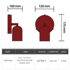 French LED Wall Lamp Medieval Cream Style Ceramic Lampshade Spotlight Bedroom Headboard Study Corridor Interior Decoration Light
