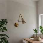 Retro Brass Wall Lamp Nordic Living Room Hallway Mood Lighting Bedroom Bedside Sconce LED Wall Light Fixture Home Decor