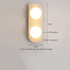 IWHD Wabi Sabi LED Wall Lights Bedroom Decoration Living Room Stair Lighting Yellow Travertine Bedside Lamps Applique Murale
