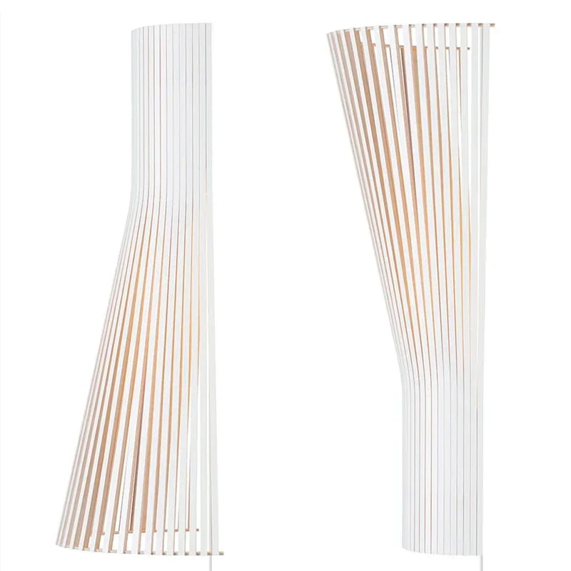 Applique murale bois blanc