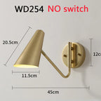 Nordic LED Wall Lamp Retractable Adjustable Wall Lights for Home Decoration Bedroom Bedside Reading Sconce Add Dimmable Function