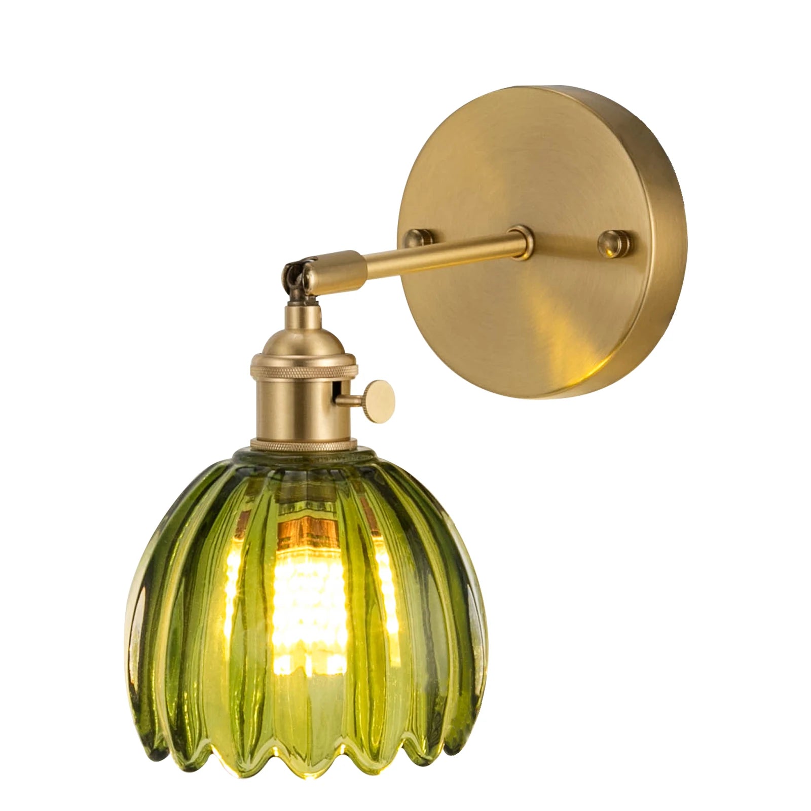 Applique murale fleur verre