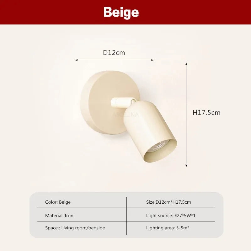 French LED Wall Lamp Medieval Cream Style Ceramic Lampshade Spotlight Bedroom Headboard Study Corridor Interior Decoration Light