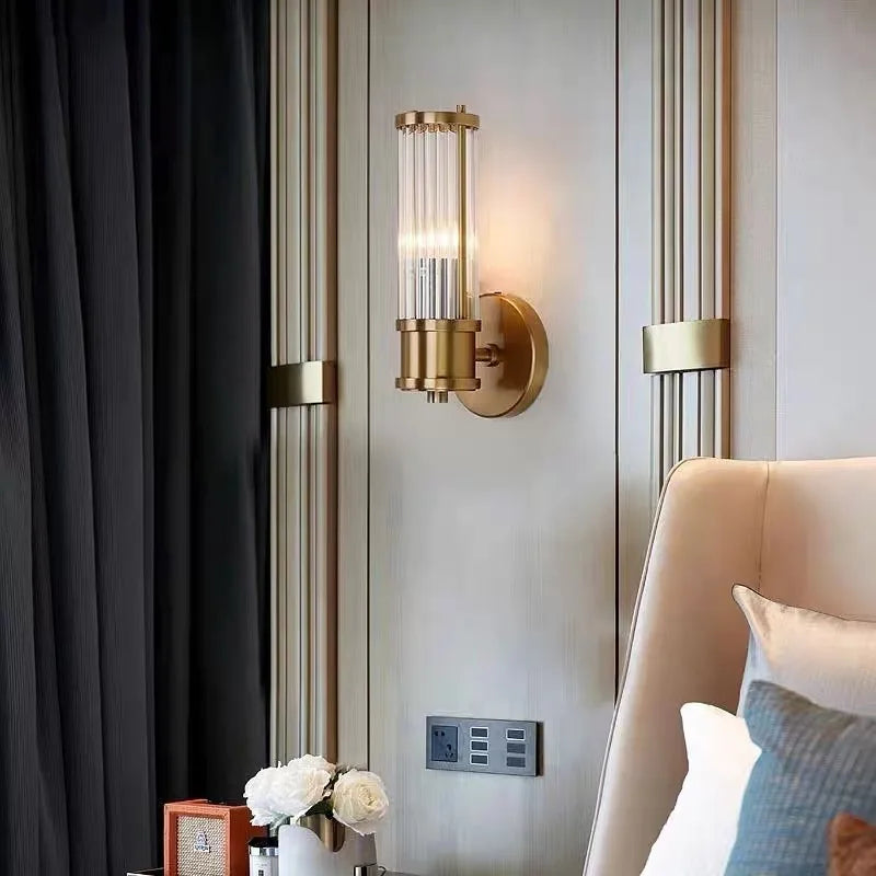 Postmodern Luxury Crystal Glass Wall Lamps Designer Creative Illumination Luminaire Living Room Bedroom Corridor Ornament Lights