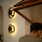 Designer Glass Wall Lamp LED Black Gold Decorative Sconce for Living Room Bedroom Corridor Bedside Background Copper Wall Light