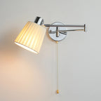 Nordic LED Wall Lamp Adjustable Mechanical Telescopic Arm Wall Light With Switch Indoor Lighting Home Decor Bedside Bedroom