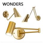 Nordic LED Wall Lamp Retractable Adjustable Wall Lights for Home Decoration Bedroom Bedside Reading Sconce Add Dimmable Function