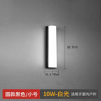 Modern Minimalist Outdoor Indoor Wall Lamps Bedroom Living Room Balcony Aisle Staircase Courtyard Creative Glass Sconces Lights