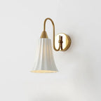 Ceramic Study Bedroom Wall Lamp Simple and Unique Light Nordic Post-modern Bedside Lamp French Romantic Corridor Lamp