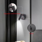 Switch Wall Lamp Modern LED Wall Light Simplicity Spotlights Indoor Lighting Room Decor For Living Room Bedroom Bedside Sconces