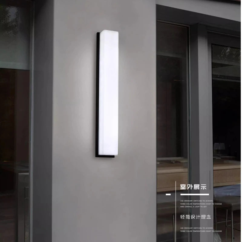 Modern Minimalist Outdoor Indoor Wall Lamps Bedroom Living Room Balcony Aisle Staircase Courtyard Creative Glass Sconces Lights