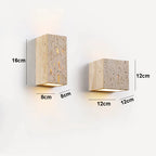 Yellow Travertine Stone Wall Lamp for Shop Restaurant Cafe Indoor Outdoor Decoration Sconce Light Background House Lights