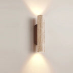 Indoor Stone Wall Lamp Travertine Sconce Light Hardwired With E27 Bulb for Bedroom Living Room
