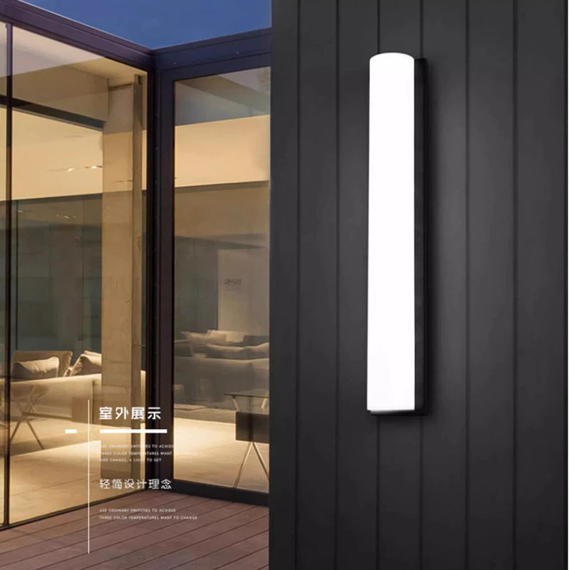 Modern Minimalist Outdoor Indoor Wall Lamps Bedroom Living Room Balcony Aisle Staircase Courtyard Creative Glass Sconces Lights