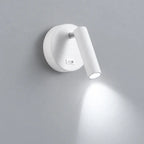 Applique murale blanche avec interrupteur, packshot lumière froide