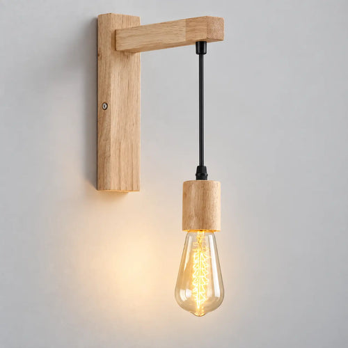 Applique murale chambre bohème en bois, packshot premium