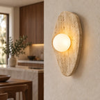 Applique murale chambre moderne en travertin vue de profil dans une cuisine