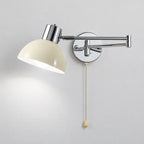 Applique murale chambre scandinave crème et chrome – lumière froide
